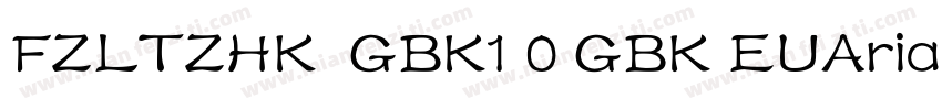 FZLTZHK  GBK1 0 GBK EUArial Uni字体转换